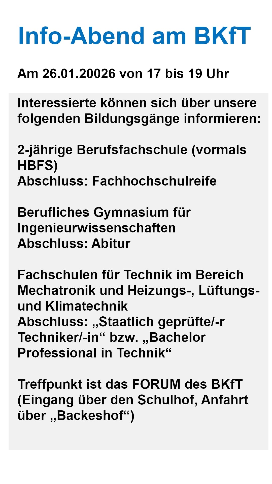 Infoabend BKfT 260126